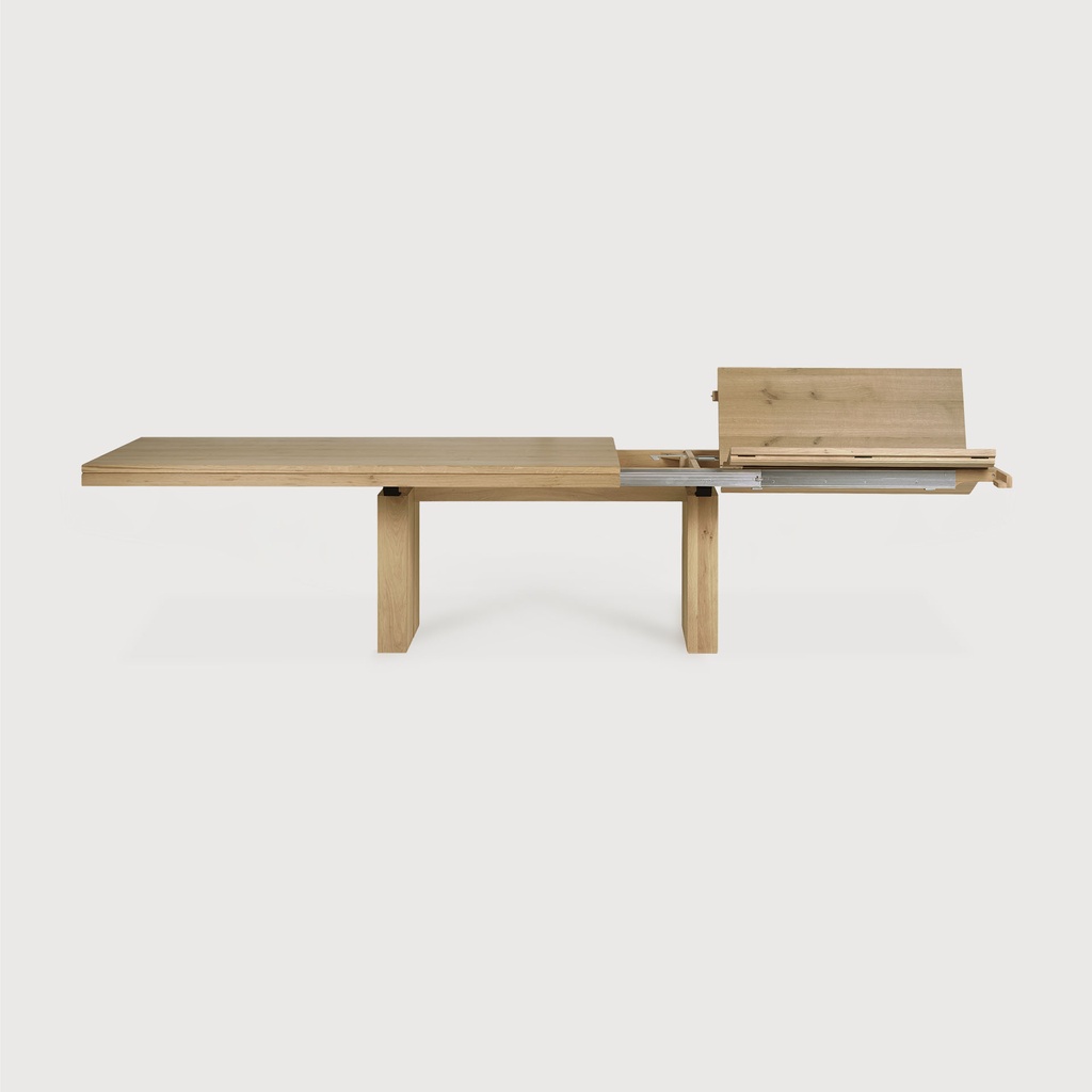 Oak Double extendable dining table Live Light